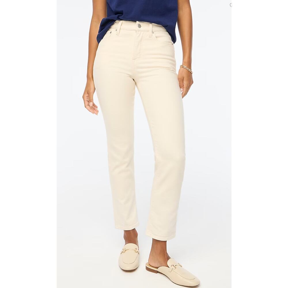 🔥FLASH SALE🔥 j. Crew Ecru classic vintage jean in all-day stretch Size 27 STAIN
